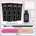 Lofuanna Poly Gel Nail Kit - Nude Set | 4 Colors Poly Extension Gel Starter Kit with Slip Solution | All-in-One Nail Strengthening Gel | DIY for Beginners - Buy Online on GoSupps.com