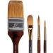 KINGART Finesse Kolinsky Sable Synthetic Blend Brushes - Set of 4 | High-Quality Artist Brushes - Buy Online on GoSupps.com