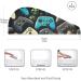 Black & Colorful Gaming Controller Hair Towel 2 Pack - Super Absorbent Quick Dry Hair Turbans with Button Twisty Wrap - Buy Online on GoSupps.com
