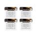 Ardell 3D Individuals Short Black False Lashes x 4 packs