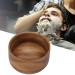Wooden Men's Shaving Bowl - Burr-Free Compact Foam Mug for Home & Barber Shop - Buy Online on GoSupps.com