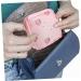 Stylish 2-Piece Healeved Container Napkin & Cosmetic Bag - Pink Travel Organizer for Handbags & Wallets | 12x12cm - Buy Online on GoSupps.com