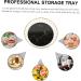 NAMOARLY Tall Fruit Bowl Dessert Trays Dessert Display Stand Fashion Food Plate Multipurpose Dried Fruit Black 25.3X25.3X12.3CM - Buy Online on GoSupps.com