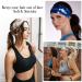 Huachi Tie Dye Headbands for Women | 6 Pack Boho Athletic Sweat Bands for Yoga & Running - Buy Online on GoSupps.com