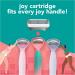 Joy Color-Changing Razor for Women Shave Kit with 1 Handle + 2 Razor Blade Refills - Buy Online on GoSupps.com