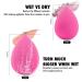 Marardi Pack of 5 Makeup Sponges - Fuchsia Pink Cream Purple & Violet | Latex-Free Beauty Blenders for Flawless Blending - Buy Online on GoSupps.com