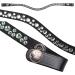 Buy Netproshop Leather Forehead Straps - Eldorado Wave Shape with Rhinestone for COB/Full Bridles | Black-Atlantis - International Shipping Available - Buy Online on GoSupps.com