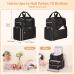 Nail Polish Organizer Bag - Travel Case for 70 Bottles Removable Storage & Tools - Elegant Black - Buy Online on GoSupps.com