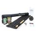 Wild Water Fly Fishing 9 Foot, 4-Piece, 7/8 Weight Fly Rod Complete Fly Fishing Rod and Reel Combo Starter Package with Saltwater Flies