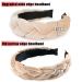 Bethininess Vintage Padded Braided Headband for Women & Girls - Wide Rockabilly Beige Hair Accessories - Buy Online on GoSupps.com
