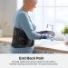 FREETOO Back Support Belt for Back Pain Relief with 6 Stays Adjustable Back Brace for Men/Women for work Anti-skid Lower Lumbar Support with 16-hole Air Mesh for Sciatica (L(waist:37.4''-45.3'') Black Large - Buy Online on GoSupps.com