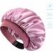 Kids Satin Bonnet Sleep Cap for Curly Hair - Adjustable Silk Hair Cap for Baby/Toddler 1-8 Years - Purple - Buy Online on GoSupps.com
