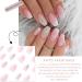 24 PCS Sliver Glitter Press on Nails Glossy Pink French False Nails Square Short Fake Nails Full Cover Stick on Nails for Women Girls Daily Wear (Pink White Glitter Gradient) - Buy Online on GoSupps.com