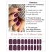 Buy Semi Cured Gel Nail Strips - 20pcs Purple Plum Nail Stickers | Easy Application & Removal | UV Compatible - Buy Online on GoSupps.com