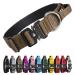 Tspro premium dog collar with handle thick adjustable dog collar. Heavy design of quick lock metal buckle dog collar for small or medium-sized to extra large dogz (Khaki-L) Handing version size L- (adjustable47-66cm) Khaki