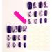 Wearing nail art pieces purple gold marble pattern false nails square nail pieces finished nail patches 1 count (Pack of 1) - Buy Online on GoSupps.com