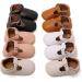 RVROVIC Baby Girl Princess Mary Jane Moccasins | Soft Sole Crib Shoes 0-6 Months | Lightweight & Premium Quality | Toddler Shoes (Brown) | A1 - Buy Online on GoSupps.com