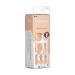 imPRESS Color Press-On Pedicure Fake Toenails Kit - Sweet Love Style, Dark Tan Square Shaped Nails with Prep Pad, Mini Nail File, Cuticle Stick - 24 Fake Nails - Buy Online on GoSupps.com