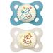 Buy MAM Original Night Pacifier (2-6 Months) - 2-Pack Silicone Phosphorescent Anatomical Design with Transport Box - Perfect for International Shipping - Buy Online on GoSupps.com