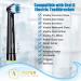 Toothbrush Replacement Heads - 8 Pack Compatible with Oral B & Braun | Black Brush Heads for Optimal Oral Care - Buy Online on GoSupps.com