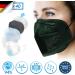 Virshields FFP2 Mundsprung Mask - 94% PFE 99.99% VFE | 5-Layer Protective Half Mask | EN 149:2001+A1:2009 | Made in EU | Dark Green | Bulk Options 10-2000 Pieces - Buy Online on GoSupps.com
