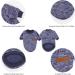 Mosucoirl Winter Dog Sweater - Comfortable Fleece Sweater for Small & Medium Dogs | Stylish Navy Blue Pet Clothing for Cats & Dogs - Buy Online on GoSupps.com