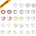 28PCS Heart Nail Art Charms Set - Gold & Silver Metal with Rhinestones & Pearls - Luxurious Nail Supplies for Women & Girls - DIY Nail Accessories - Buy Online on GoSupps.com