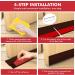 Door Draft Stopper Door Sweep for Exterior & Interior Doors Door Bottom Seal Dust and Noise Insulation Weather Stripping Draft Guard Insulator (Black) - Buy Online on GoSupps.com