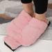 Kisbeibi heated foot warmer-hot water bottle-2 l soft plush-foot heat bottle footmack cozy feet heated slippers footheet pillows for cold feet in winter rose