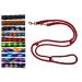 Dog linen large dogs up to 80 kg double linen jumbo 2.40m / 2.80m / 3.50m / 5m adjustable exercise line / guide in 17 different fabulas very stable (2.40m 3-fold black-red) 2.40m 3-fold black red