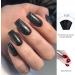 Glitter Black Nail Polish - 12ml Glossy Nail Varnish Quick Dry - Glitter Sparkle Shiny Nail Polish - Healthy Oil Based Black Nail Varnish - Natural Nail Polish for Diy Nail Art Manicure at Home - Buy Online on GoSupps.com