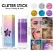  Clawrex Glitter pen set for face lips hair nails holographic glitter gel for festivals (silver) - Buy Online on GoSupps.com