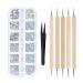 Ylyy 1440 pieces of crystal road stones-1440 pieces of crystal glass from street stones |Round glass stone with tweezers and 5 picking street stones