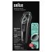 Braun Beard Trimmer BT3221 Beard trimmer and Hair Clipper for Men Lifetime Sharp Blades 20 Length Settings Black/Volt Green 1 Count