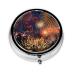 Fireworks Portable Round Pill Box - Lightweight and Moisture-Proof Perfect for Organizing Vitamins Fireworks One Size