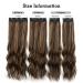 YDDM Balayage Wavy Clip in Hair Extensions 24 Inch - 4pcs Set | Synthetic Long Curly Wave Hair Extension Clip Ins for Women - Buy Online on GoSupps.com