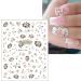 jmeowio JMEOWIO 9 Sheets Flower Nail Art Stickers Decals Self-Adhesive Spring Floral Colorful Letter Nail Supplies Nail Art Design Decoration Accessories - Buy Online on GoSupps.com