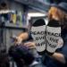 Funny Hairdresser Socks - Peace Love Hair Barber Graduation Gift | Cosmetology Gift for Hair Stylists - Buy Online on GoSupps.com