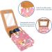 Mini Leather Lipstick Organizer with Mirror - Cartoon Angel Pink Case | Shop Now - Buy Online on GoSupps.com