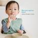 ezpz Tiny Spoon (2 Pack in Blue) - 100% Silicone Spoons for Baby Led Weaning + Purees - Designed by a Pediatric Feeding Specialist - 4 Months+ - Buy Online on GoSupps.com