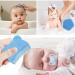 Soft Silicone Baby Bathing Brushes & Hair Comb Set - Gentle Care for Newborns | Blue Baby Bathroom Essentials - Buy Online on GoSupps.com