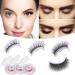 Kaylash Reusable Adhesive Eyelashes - Kayla Beauty Self Adhesive Lashes 3 Pairs Reusable Self Adhesive Eyelashes Without Glue 3D Thick Natural Lashes Waterproof Stable (3 combinationsa)