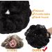 Thick Updo Scrunchie: Natural Black Messy Bun Hair Piece for Women - Ponytail Hair Extension Accessory, 1 PCS - Buy Online on GoSupps.com