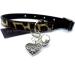Silver Knight Filigree Heart & Jingle Bell Cat or Small Dog Charm Clip on Collar Pendant Fancy Pet Charm Pet Bling - Buy Online on GoSupps.com