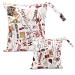Egurs diaper bag for on the go wetbag 1 piece large + 1 piece medium letter