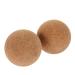 Sewoart 2st yoga ball made of cork massager cork ball for the foot triggerpunktball muscle massage ball wood massage balls body yoga-ball aid fascia ball fitness roll