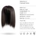 Yamel Dark Brown 10 Inch Hair Topper with Bangs for Women - Wiglets Hairpiece for Thinning Hair (Dark Brown) - Buy Online on GoSupps.com