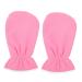 Housoutil 1 Pair Exfoliating Hand Mask Fingerless Beauty Care Gloves Psoriasis Gloves Gel Moisturizing Gloves Hand Skin Repair Lotion Care Bag Essential Oil Polyester Pink