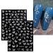 JMEOWIO Aurora Holographic Butterfly Nail Art Stickers - 12 Sheets | Self-Adhesive Pegatinas U as Glitter Flower Nail Supplies - Nail Art Design Decoration Accessories - Buy Online on GoSupps.com