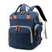 Fexkean diaper bag Baby backpack baby diaper backpacks with large capacity portable travel diaper bag with foldable children's bed with multifunctional baby bags and mobile diaper pad baby bedruck bag blue